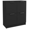 Schwarzes Sideboard Antoine 60x30x70cm (2 Stück Holz)