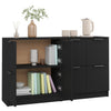 Schwarzes Sideboard Antoine 60x30x70cm (2 Stück Holz)