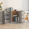 Graues Sideboard Yaoz (3er-Set in Sonoma-Holzoptik)