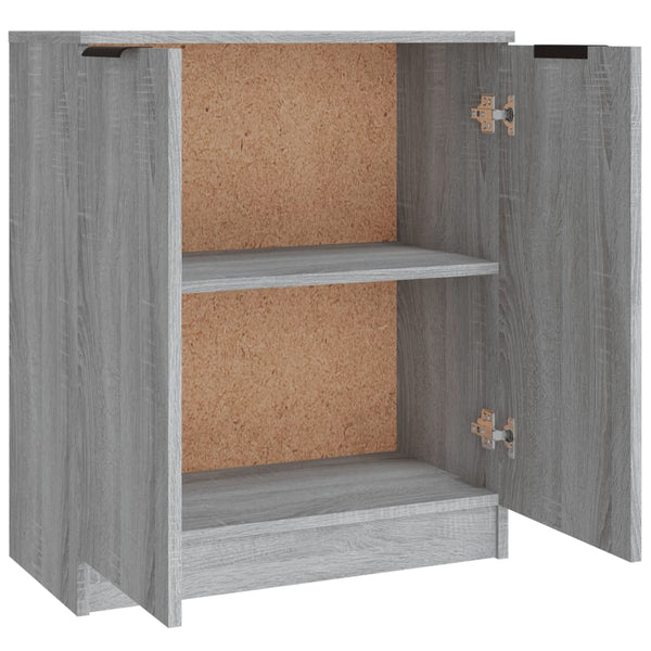 Graues Sideboard Yaoz (3er-Set in Sonoma-Holzoptik)