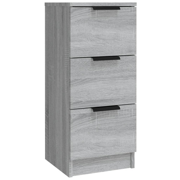 Graues Sideboard Yaoz (3er-Set in Sonoma-Holzoptik)