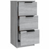 Graues Sideboard Yaoz (3er-Set in Sonoma-Holzoptik)