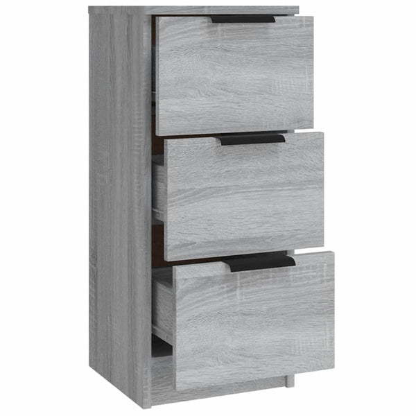 Graues Sideboard Yaoz (3er-Set in Sonoma-Holzoptik)