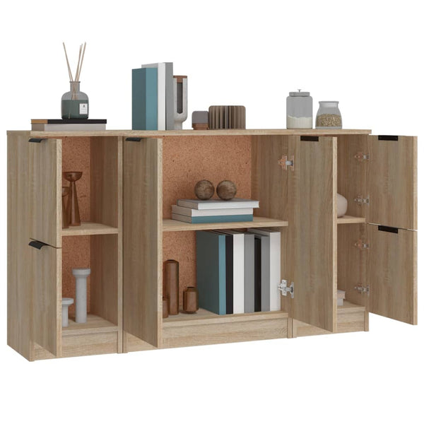 Senkit Floretta (3 Stück Sonoma-Eiche Holz)