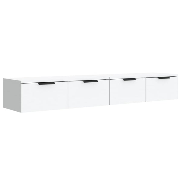 Weiße Wandschränke Finley 68x30x20cm (2er-Set aus Holz)