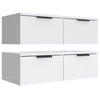 Weiße Wandschränke Finley 68x30x20cm (2er-Set aus Holz)