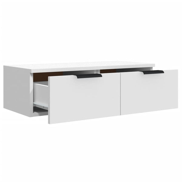 Weiße Wandschränke Finley 68x30x20cm (2er-Set aus Holz)