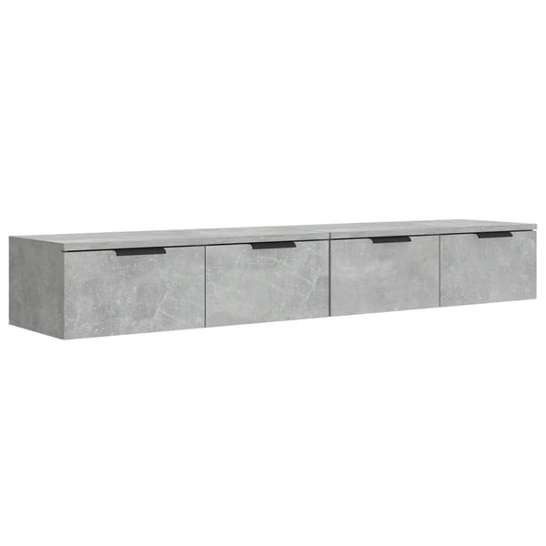 Betongraue Hängeschränke Finley 68x30x20cm (2 Stück aus Holz)