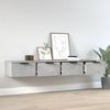 Betongraue Hängeschränke Finley 68x30x20cm (2 Stück aus Holz)