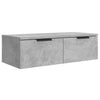 Betongraue Hängeschränke Finley 68x30x20cm (2 Stück aus Holz)
