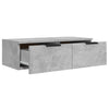Betongraue Hängeschränke Finley 68x30x20cm (2 Stück aus Holz)
