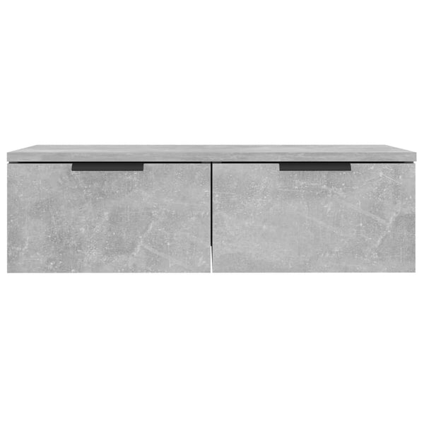 Betongraue Hängeschränke Finley 68x30x20cm (2 Stück aus Holz)