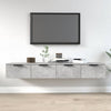 Betongraue Hängeschränke Finley 68x30x20cm (2 Stück aus Holz)