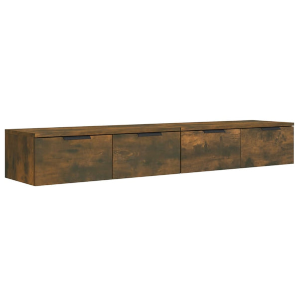 Wildeiche-Wandschränke Finley 68x30x20cm (2 Stück, Holz)