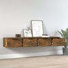 Wildeiche-Wandschränke Finley 68x30x20cm (2 Stück, Holz)