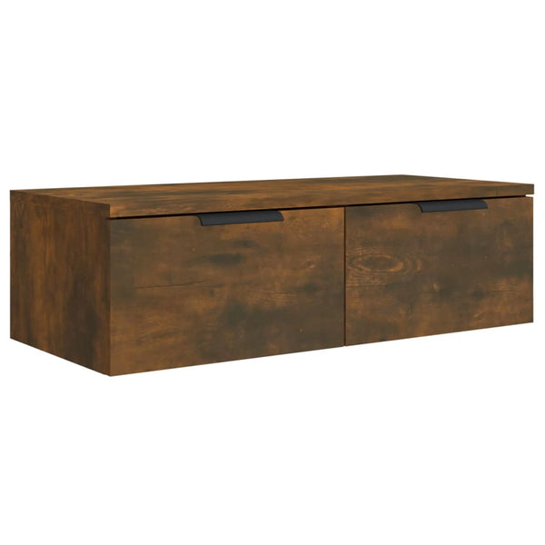 Wildeiche-Wandschränke Finley 68x30x20cm (2 Stück, Holz)