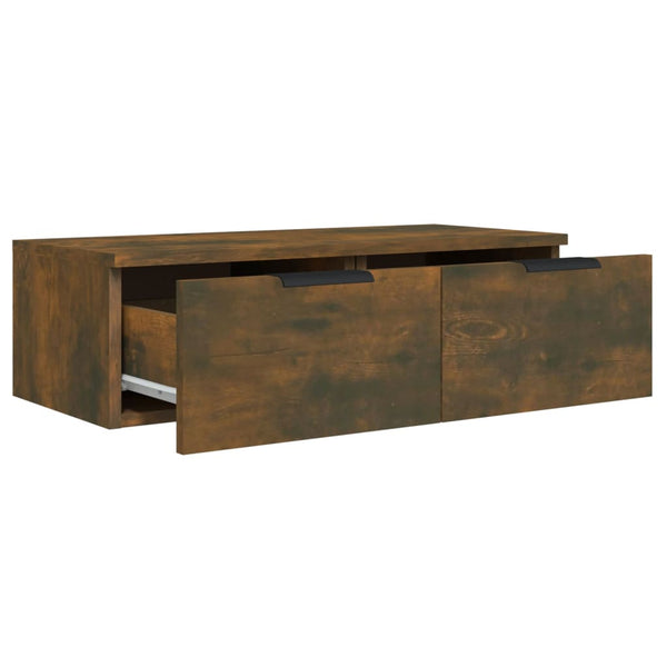 Wildeiche-Wandschränke Finley 68x30x20cm (2 Stück, Holz)