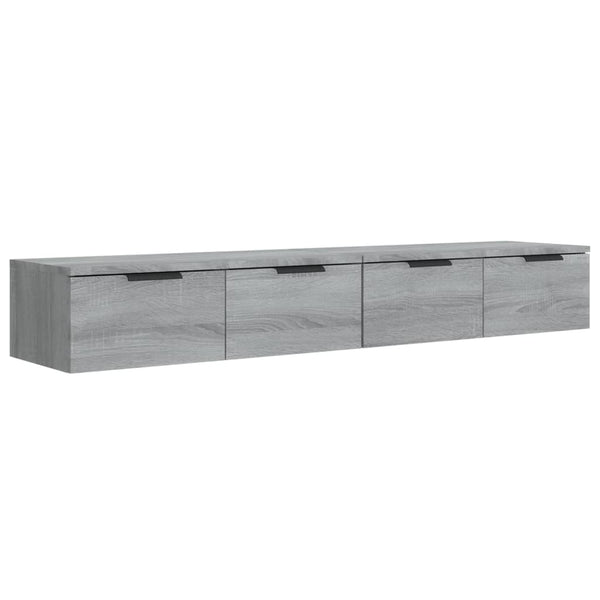 Graue Wandschränke Finley 68x30x20cm (2 Stück Holz)