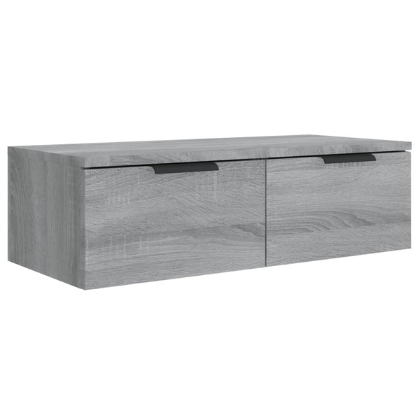 Graue Wandschränke Finley 68x30x20cm (2 Stück Holz)