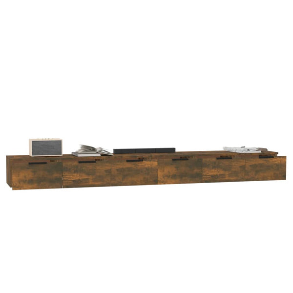 Räuchereiche Wandregale Kalaber 102x30x20cm (2 St., Holz)