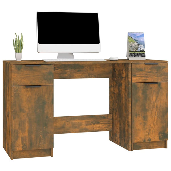 Schreibtisch Savutammi mit Seitenregal Aivanesei (Holz)
