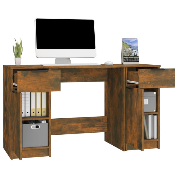 Schreibtisch Savutammi mit Seitenregal Aivanesei (Holz)