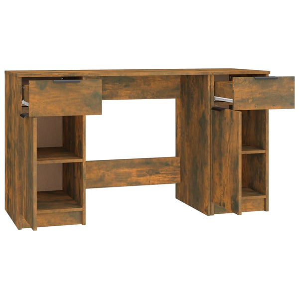 Schreibtisch Savutammi mit Seitenregal Aivanesei (Holz)