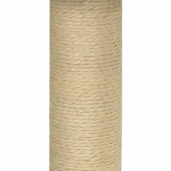 Hellergrauer Katzenkratzbaum mit Sisalkratzsäule Total 74cm