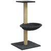 Dunkelgrauer Katzenkratzbaum mit Sisal-Kratzsäule Total 74cm