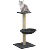 Dunkelgrauer Katzenkratzbaum mit Sisal-Kratzsäule Total 74cm