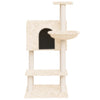 Kletterbaum für Katzen, cremefarben, mit Sisalkratzsäulen Krips 108,5cm