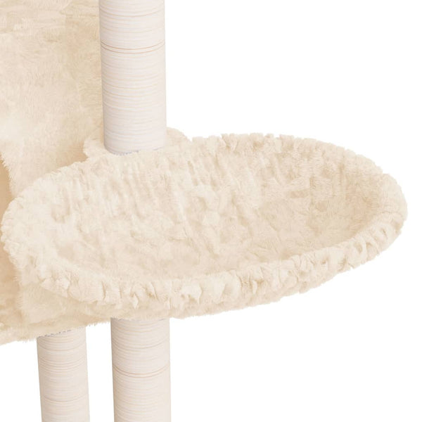 Kletterbaum für Katzen, cremefarben, mit Sisalkratzsäulen Krips 108,5cm