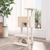 Kletterbaum für Katzen, cremefarben, mit Sisalkratzsäulen Krips 108,5cm