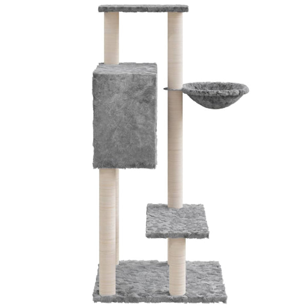 Kratzbaum für Katzen, Grau, Sisalkratzsäulen Krips 108,5 cm