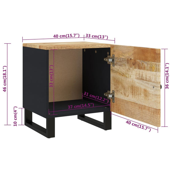 Nachttisch Boone 40x33x46cm (Mangoholz)