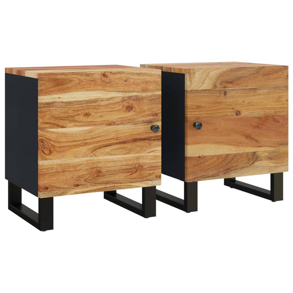 Nachttische Boone 40x33x46cm (2 Stk. Akazienholz)