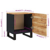 Nachttische Boone 40x33x46cm (2 Stk. Akazienholz)