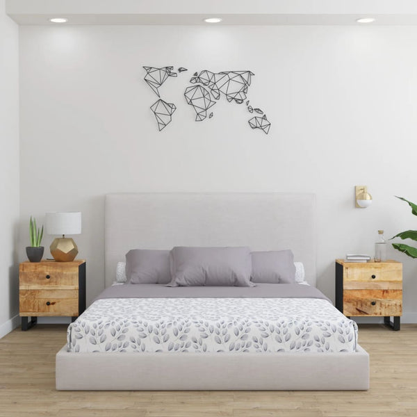 Nachttische Eupraxia 40x33x46cm (2 St. Mangoholz)