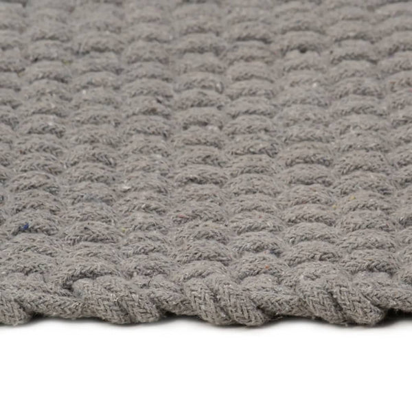 Grauer Teppich Rechteck Rabela 120x180cm (Baumwolle)
