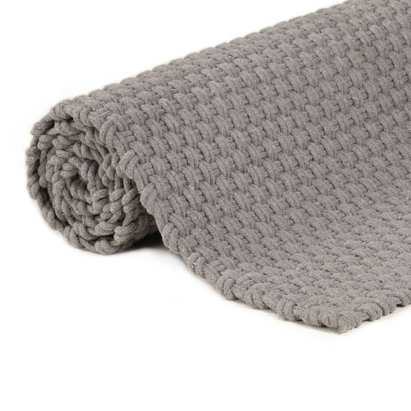 Grauer Teppich Rechteck Rabela 120x180cm (Baumwolle)