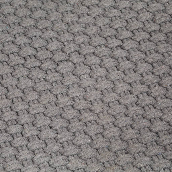 Grauer Teppich rechteckig Rabela 160x230cm (Baumwolle)