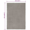 Grauer Teppich rechteckig Rabela 160x230cm (Baumwolle)