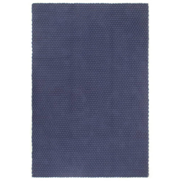 Dunkelblauer Teppich rechteckig Rabela 120x180cm (Baumwolle)