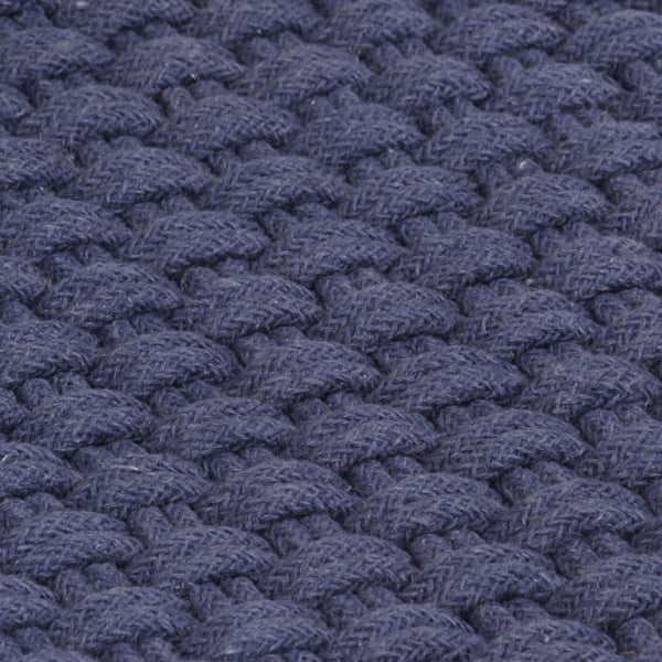 Dunkelblauer Teppich rechteckig Rabela 120x180cm (Baumwolle)