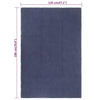 Dunkelblauer Teppich rechteckig Rabela 120x180cm (Baumwolle)