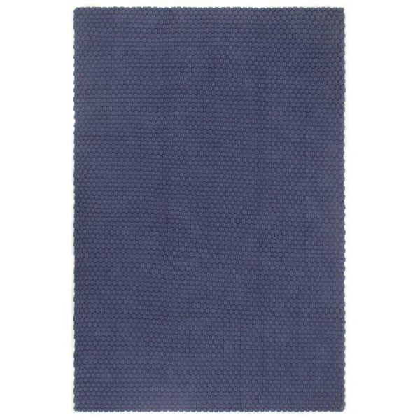 Marineblauer Teppich rechteckig Rabela 160x230cm (Baumwolle)