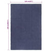 Marineblauer Teppich rechteckig Rabela 160x230cm (Baumwolle)