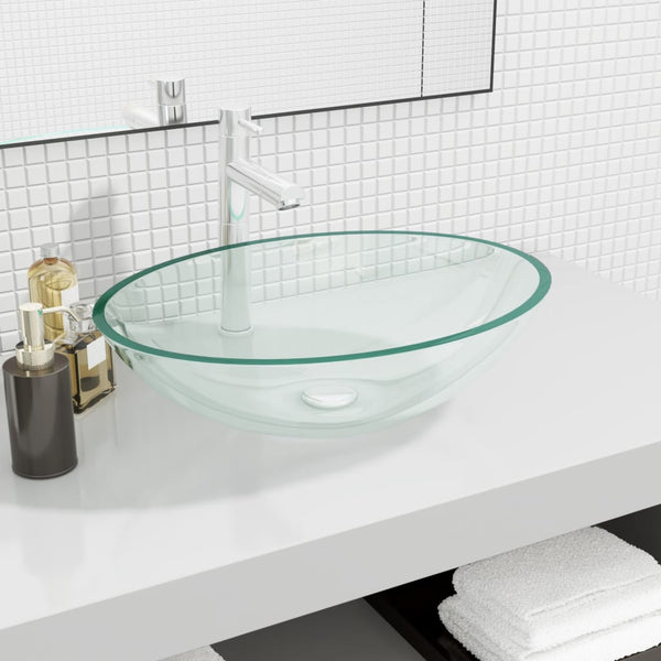 Durchsichtiges Waschbecken Glas Volcotrub 50x37x14cm
