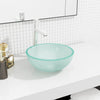 Waschbecken aus mattiertem Hartglas Zadic 30x12cm