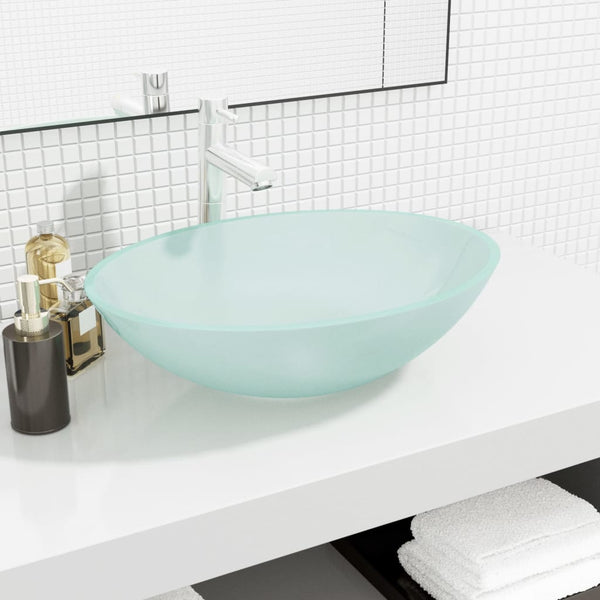 Mattes Waschbecken Glas Volcotrub 50x37x14cm
